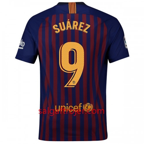 FC Barcelona Fodboldtrøjer Suarez 9 Hjemmebanesæt 2018/19 Kort ærmer FC Barcelona Fodboldtrøjer Suarez 9 Hjemmebanesæt 2018/19 Kort ærmer